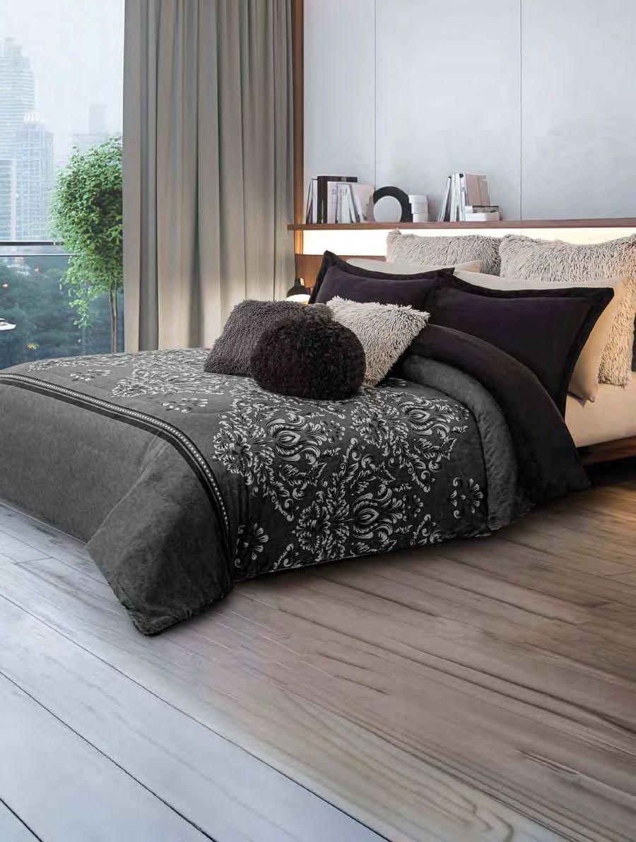 Par de Fundas Velvet Negro — foto de catálogo Concord